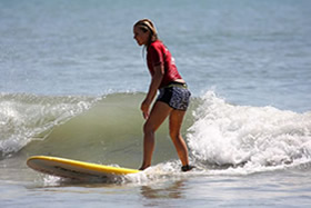 Womens surfing