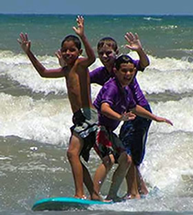 Womens surfing