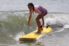 Womens surfing